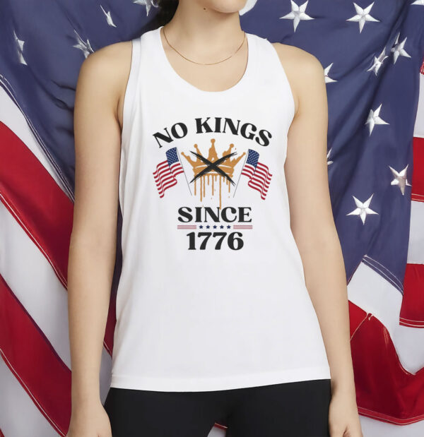 No Kings Since 1776 Shirt – Patriotic Anti-Monarchy Tee, Pro-Democracy American History Unisex T-Shirt