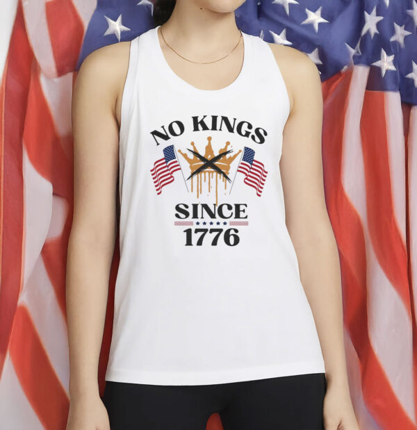 No Kings Since 1776 Shirt – Patriotic Anti-Monarchy Tee, Pro-Democracy American History Unisex T-Shirt