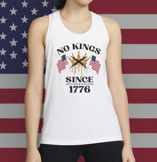 No Kings Since 1776 Shirt – Patriotic Anti-Monarchy Tee, Pro-Democracy American History Unisex T-Shirt