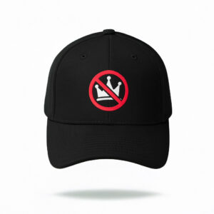 No Kings Symbol Embroidered Hat, Minimalist Political Statement Hat