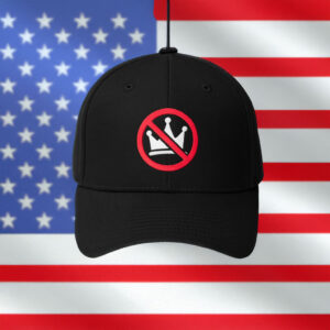 No Kings Symbol Embroidered Hat, Minimalist Political Statement Hat