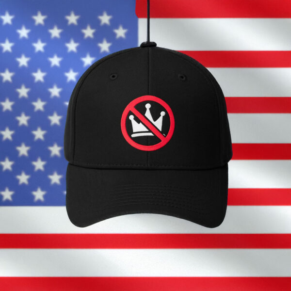 No Kings Symbol Embroidered Hat, Minimalist Political Statement Hat