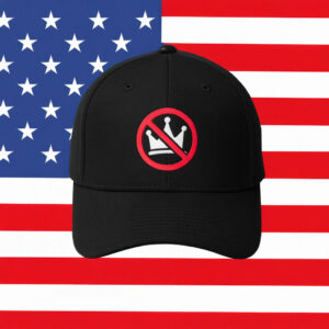 No Kings Symbol Embroidered Hat, Minimalist Political Statement Hat