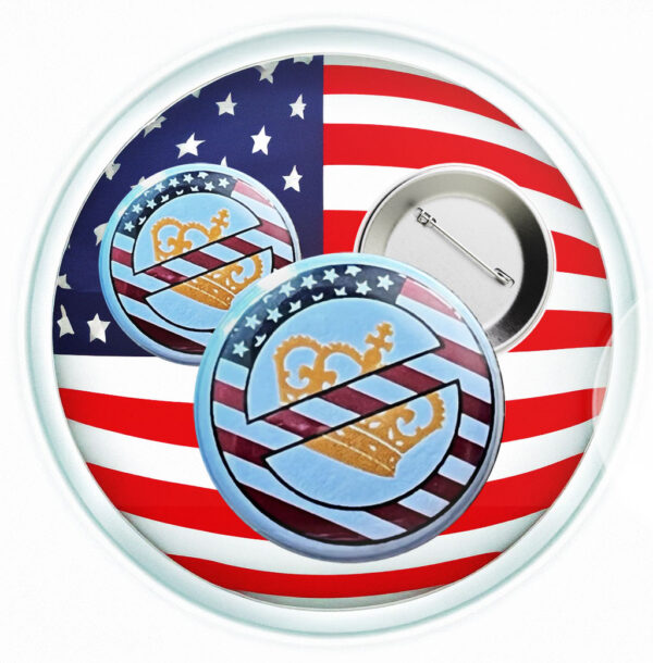 No Kings USA Button