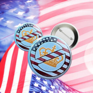 No Kings USA Button
