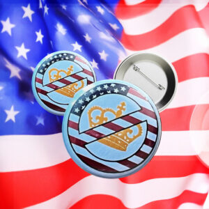 No Kings USA Button