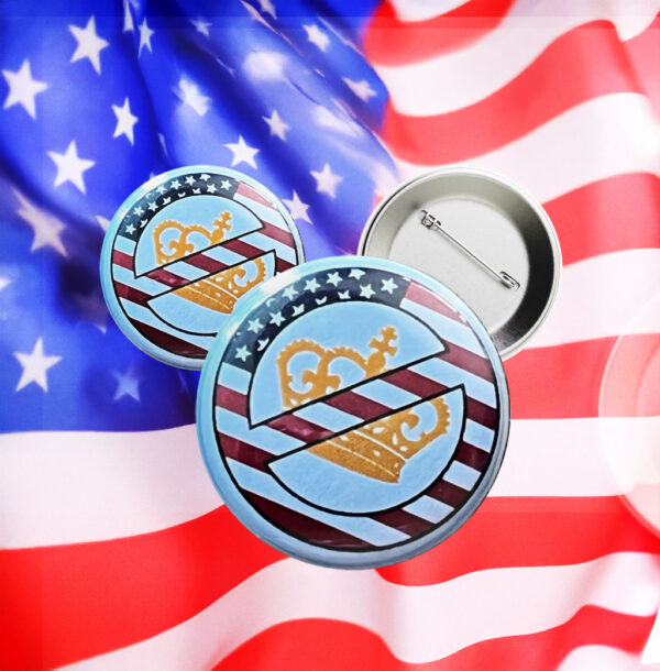 No Kings USA Button