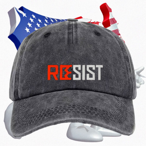 No Kings in America, Anti-MAGA, Anti-Trump Protest Cap, RESIST Embroidered Hat