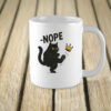 No Kings in America Black Cat Mug
