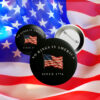 No Kings in America Button – Since 1776 Patriotic Anti-Fascism Pin