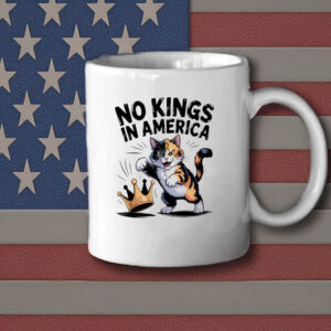 No Kings in America Calico Cat Mug