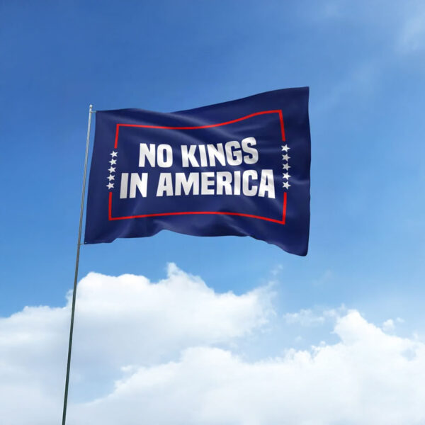 No Kings in America Flag, Anti-Trump, Protest Flag
