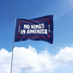 No Kings in America Flag, Anti-Trump, Protest Flag