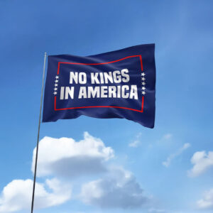 No Kings in America Flag, Anti-Trump, Protest Flag