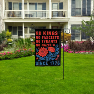 No Kings in America Garden Flag – Anti-MAGA Political Statement Yard Flag