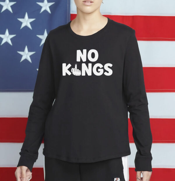 No Kings in America, No Kings Middle Finger Shirt