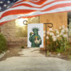 No Kings in America Protest, Taco Chicken Trump Garden Flag