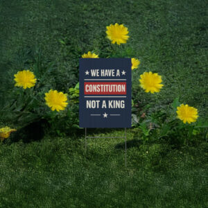 No Kings in America Resist Protest Yard Sign