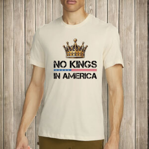 No Kings in America T-Shirt, Pro Democracy Liberal Protest Shirt