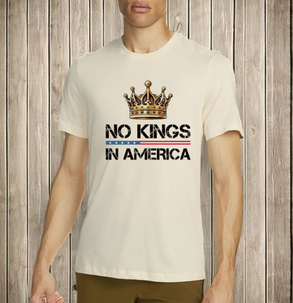 No Kings in America T-Shirt, Pro Democracy Liberal Protest Shirt