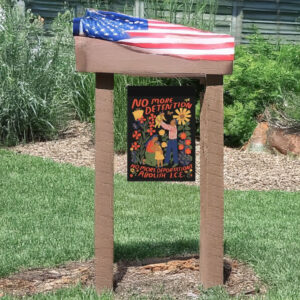 No More Detention, Abolish ICE Garden Flag