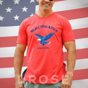 Patriotic American Eagle Tee, Rejecting Kings Since 1776 Shirt
