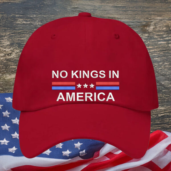 Patriotic Anti-Monarchy Embroidered Cap, No Kings in America Hat
