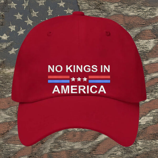 Patriotic Anti-Monarchy Embroidered Cap, No Kings in America Hat