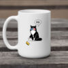 Patriotic Anti-Monarchy Protest Design, Funny No Kings Cat Mug