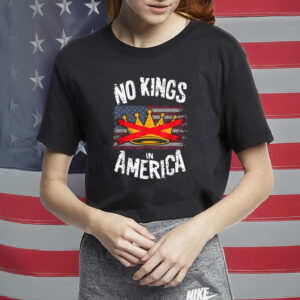 Patriotic Anti-Trump Protest T-Shirt, Anti-Authoritarian Graphic, No Kings in America Shirt