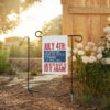 Patriotic Independence Day Garden Banner, Anti-Trump July 4th Flag
