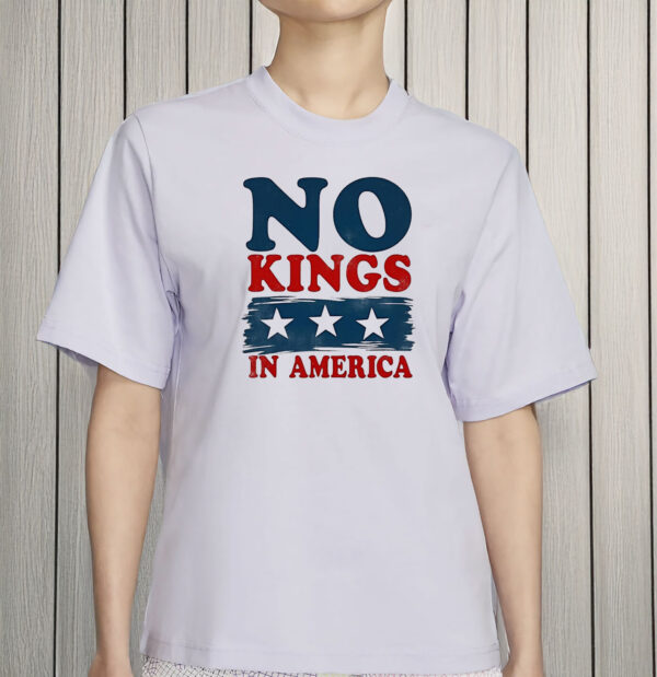 Patriotic Independence Day Tee, No Kings in America 4th of July Shirt