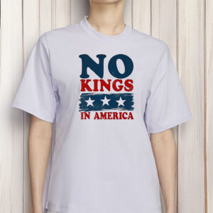 Patriotic Independence Day Tee, No Kings in America 4th of July Shirt