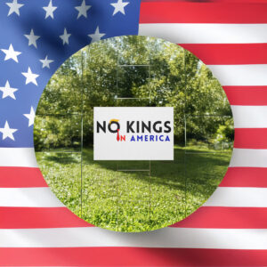Political Rally Sign No Kings Day June 14, 2025, No Kings Rally Protest Yard Sign