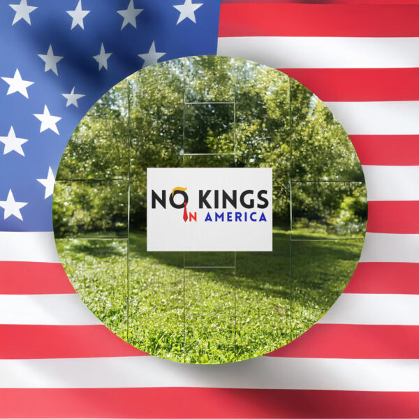 Political Rally Sign No Kings Day June 14, 2025, No Kings Rally Protest Yard Sign