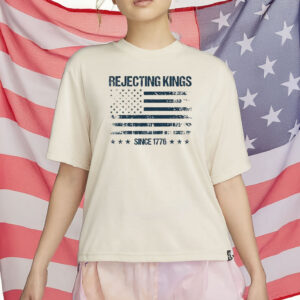 Pro Democracy Distressed USA Flag Tee, Rejecting Kings Since 1776 Shirt