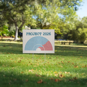 Project 2026 Protest Yard Sign