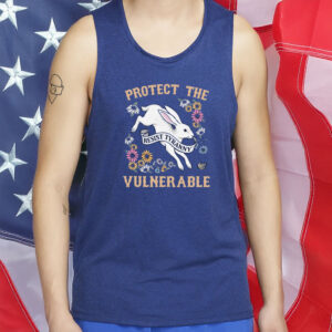 Protect the Vulnerable – Resist Tyranny Cute Political Bunny Shirt