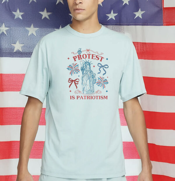 Protest is Patriotism Fourth of July Shirt, Statue of Liberty Tee Fuck Donald Trump, Anti Trump Shirt