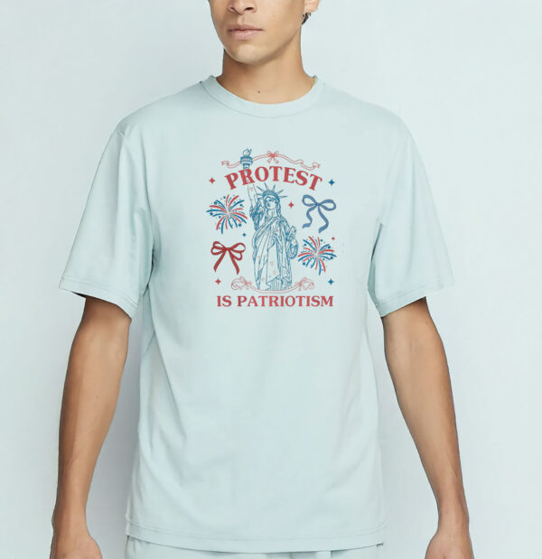 Protest is Patriotism Fourth of July Shirt, Statue of Liberty Tee Fuck Donald Trump, Anti Trump Shirt