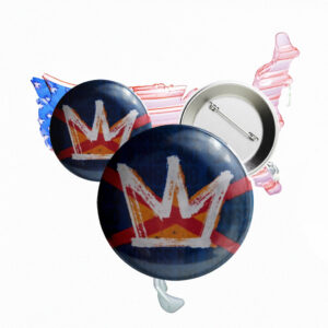 RESIST No Kings Day Hands Off our Rights Pro-Democracy Anti-Fascist Button