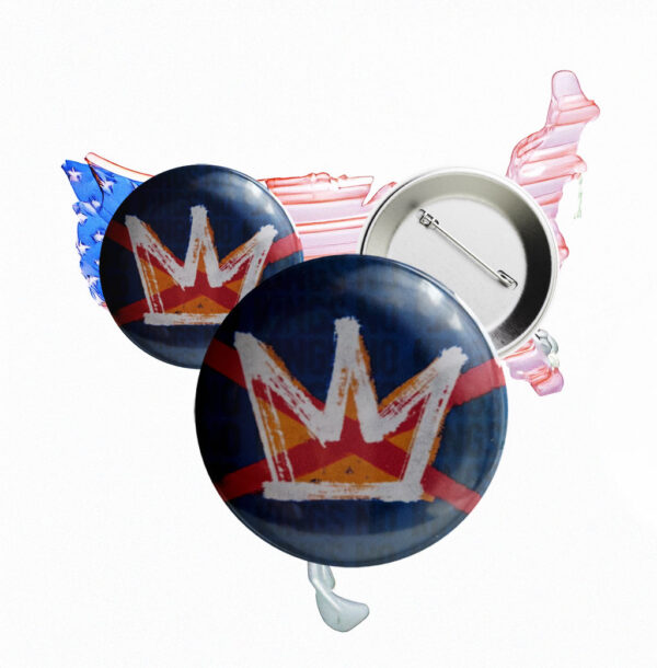 RESIST No Kings Day Hands Off our Rights Pro-Democracy Anti-Fascist Button