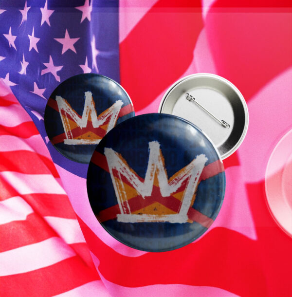 RESIST No Kings Day Hands Off our Rights Pro-Democracy Anti-Fascist Button