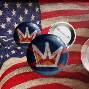 RESIST No Kings Day Hands Off our Rights Pro-Democracy Anti-Fascist Button