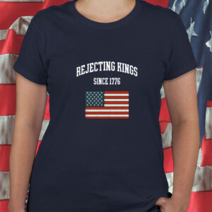 Rejecting King Tee -4th of July USA Flag T-Shirt