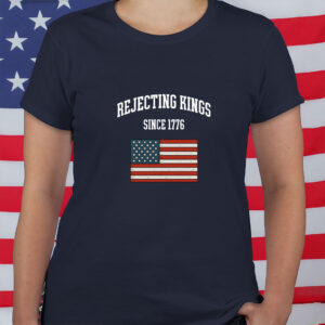 Rejecting King Tee -4th of July USA Flag T-Shirt