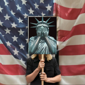 Resist Fascism Protest Poster, No Kings In America Protest Sign
