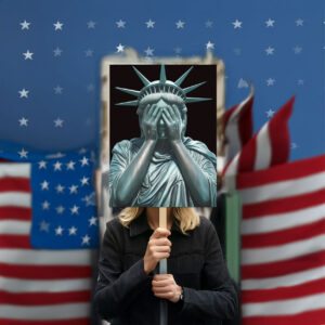 Resist Fascism Protest Poster, No Kings In America Protest Sign