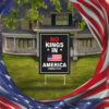 Resist Hate Lawn Sign, No Kings In America Yard Sign