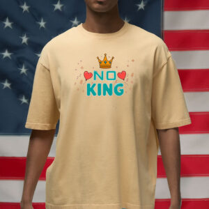 Retro No Kings Protest Shirt - Vintage Patriotic Tee - Independence Day Political T-Shirt